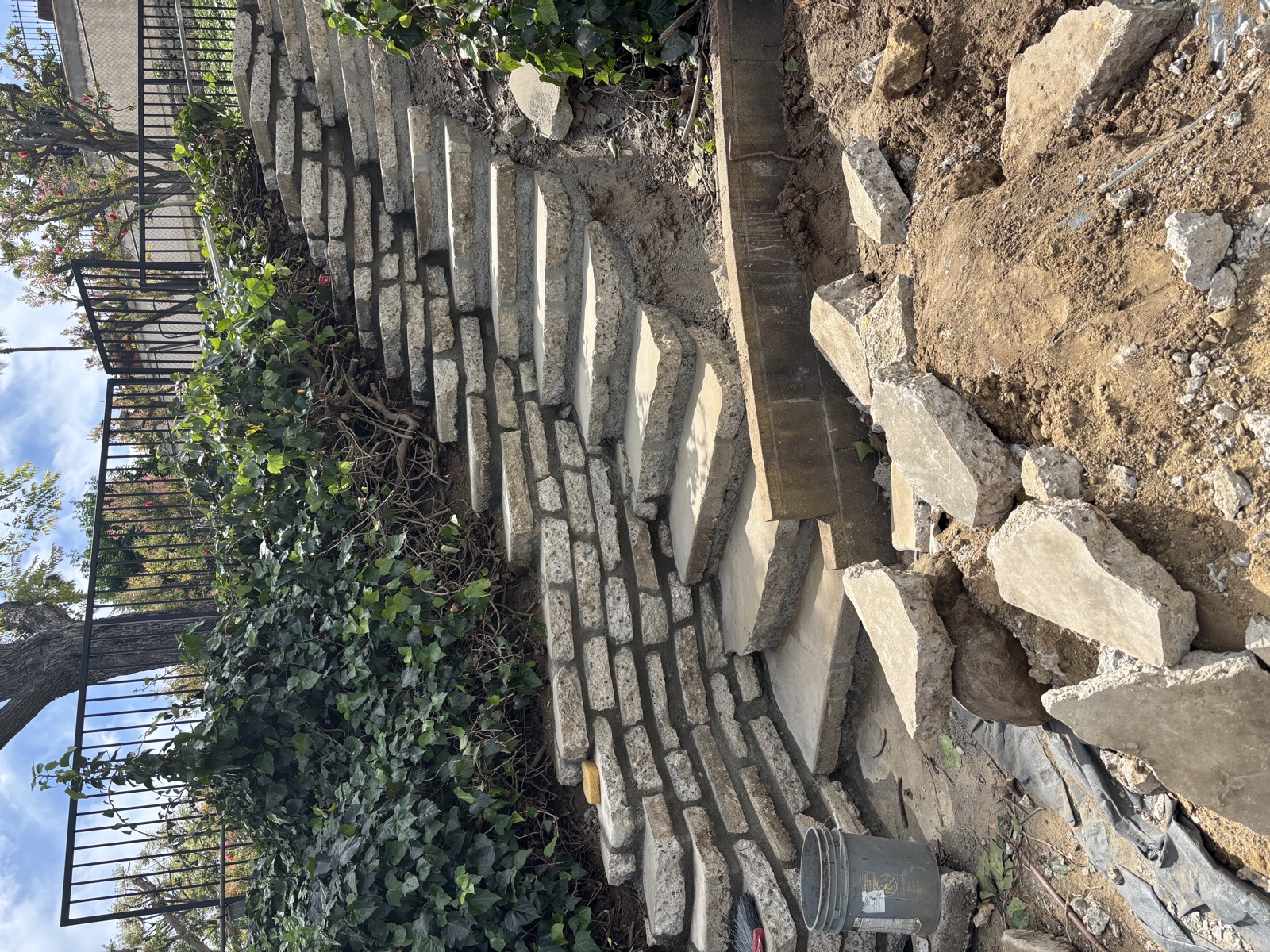Paver patio installation